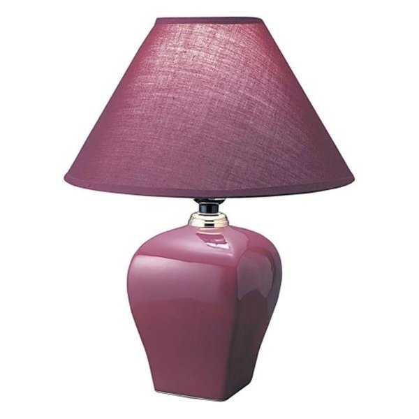 Cling Ceramic Table Lamp - Burgundy CL26772